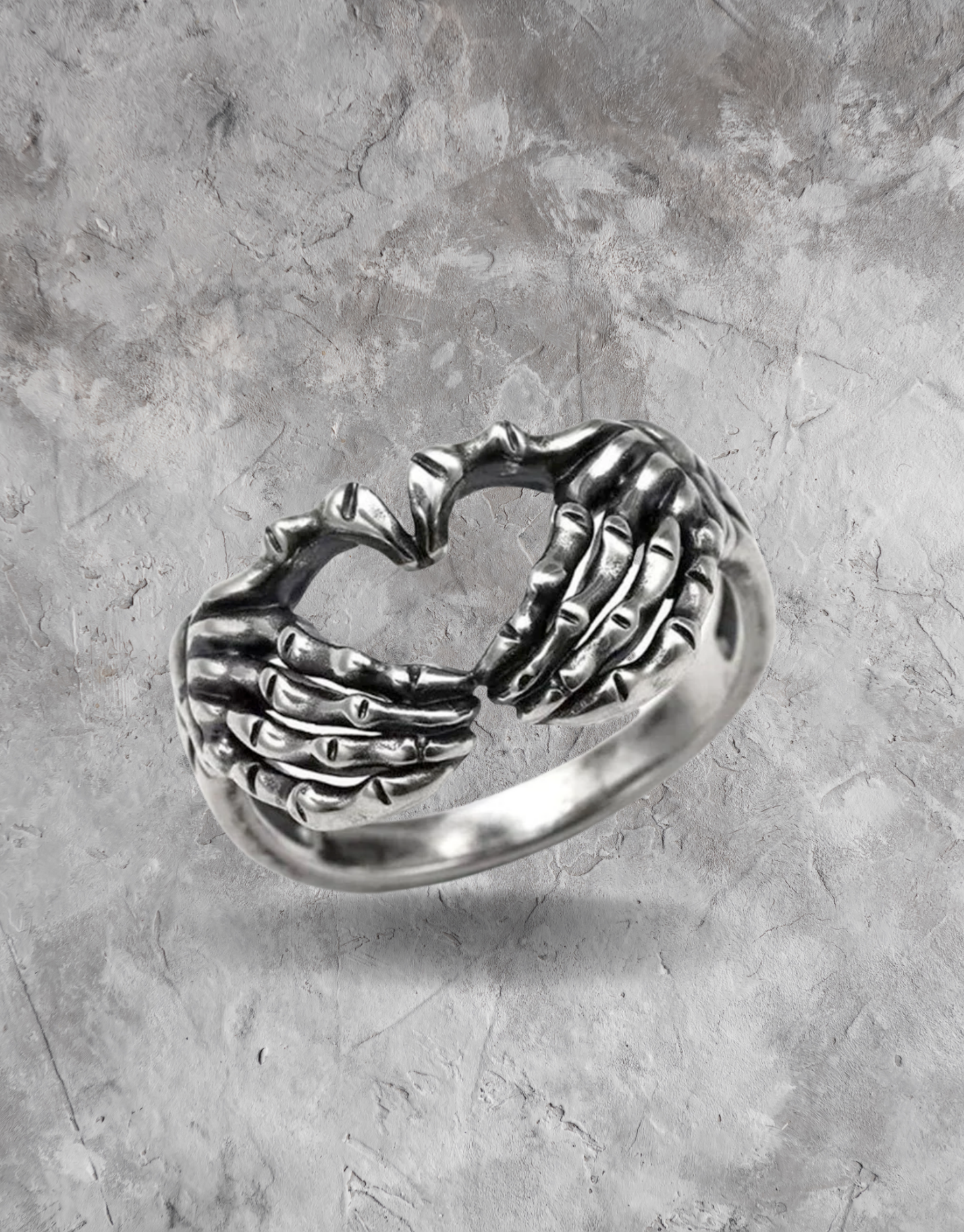 SNEAKED - Bague en métal Main en forme de coeur - Sneaked