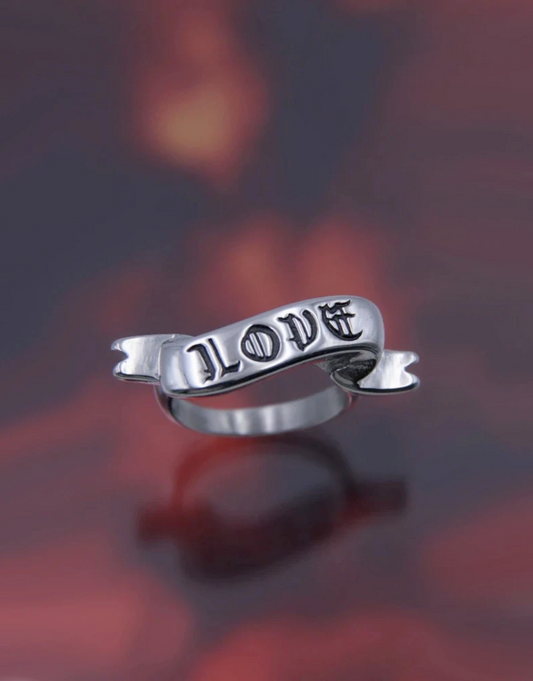 SNEAKED - Bague motif Love - Sneaked