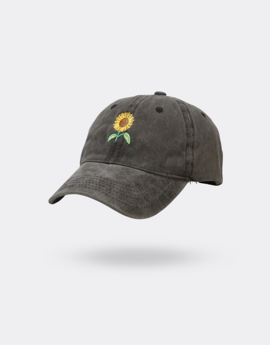 Sneaked - Casquette motif fleu tournesol sur le devant