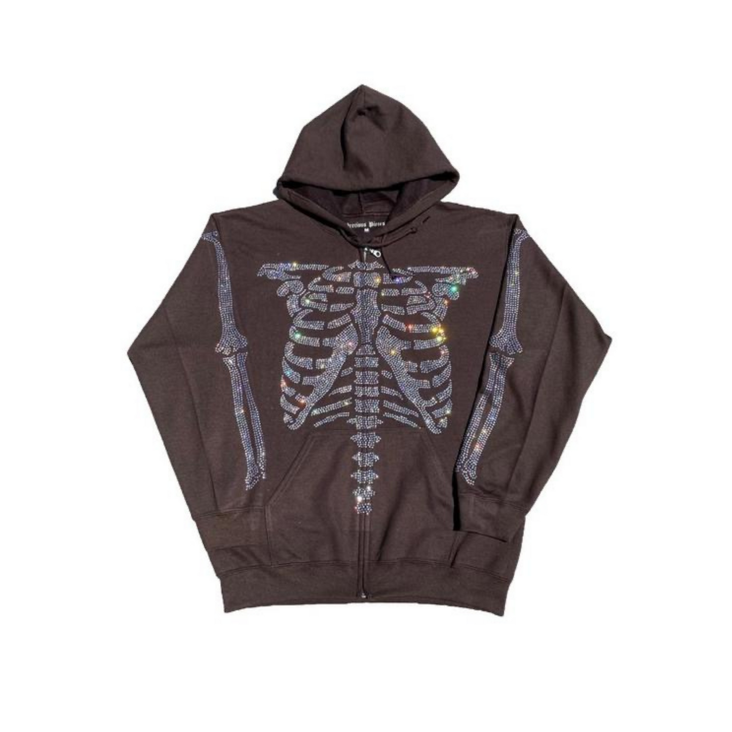 Sweat zippé à capuche - DIAMONDS SKULL - Sneaked