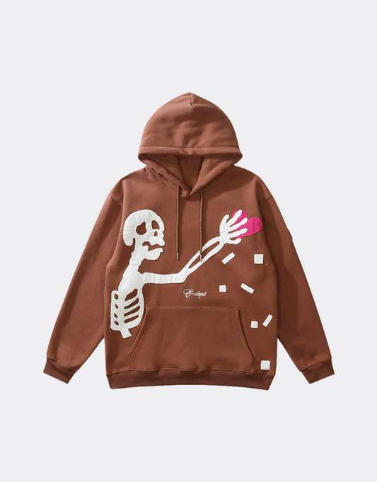 SWEAT À CAPUCHE - SKELETON HEART - Sneaked