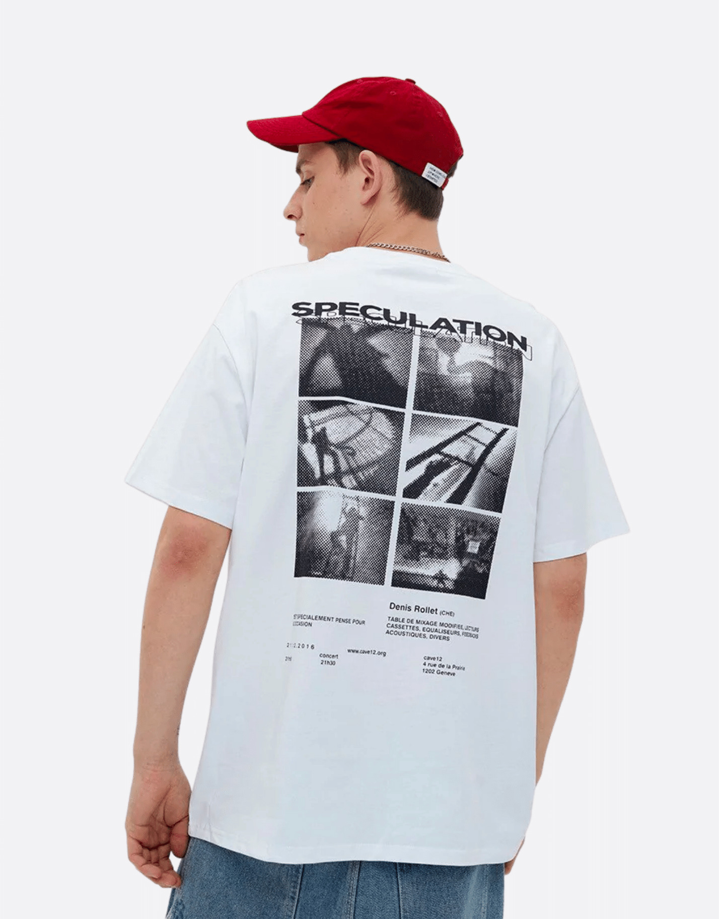 Sneaked - T-shirt coton Hip Hop Streetwear image imprimé avec logo sur le devant