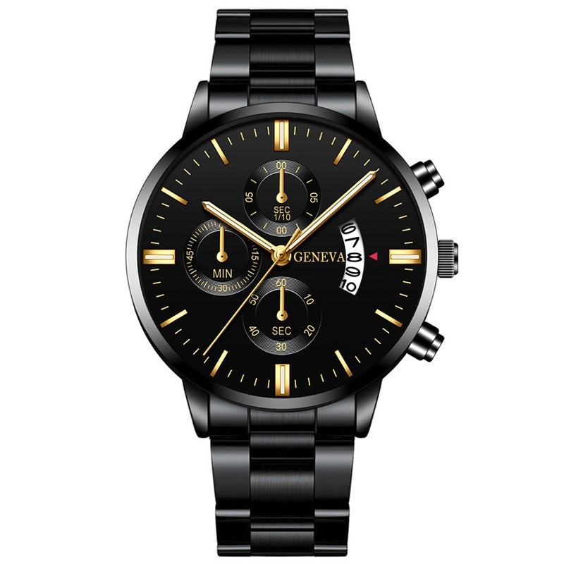 Montre homme en acier inoxydable de luxe - Quartz