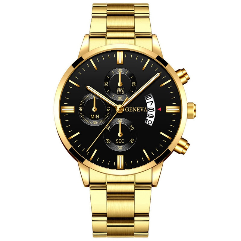 Montre homme en acier inoxydable de luxe - Quartz