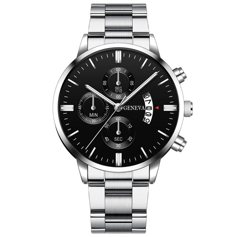 Montre homme en acier inoxydable de luxe - Quartz