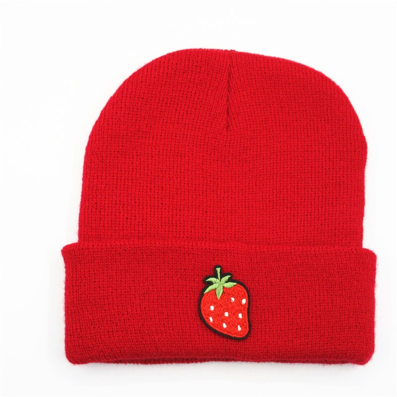 Bonnet - motif fraise