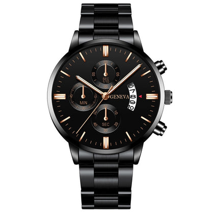 Montre homme en acier inoxydable de luxe - Quartz