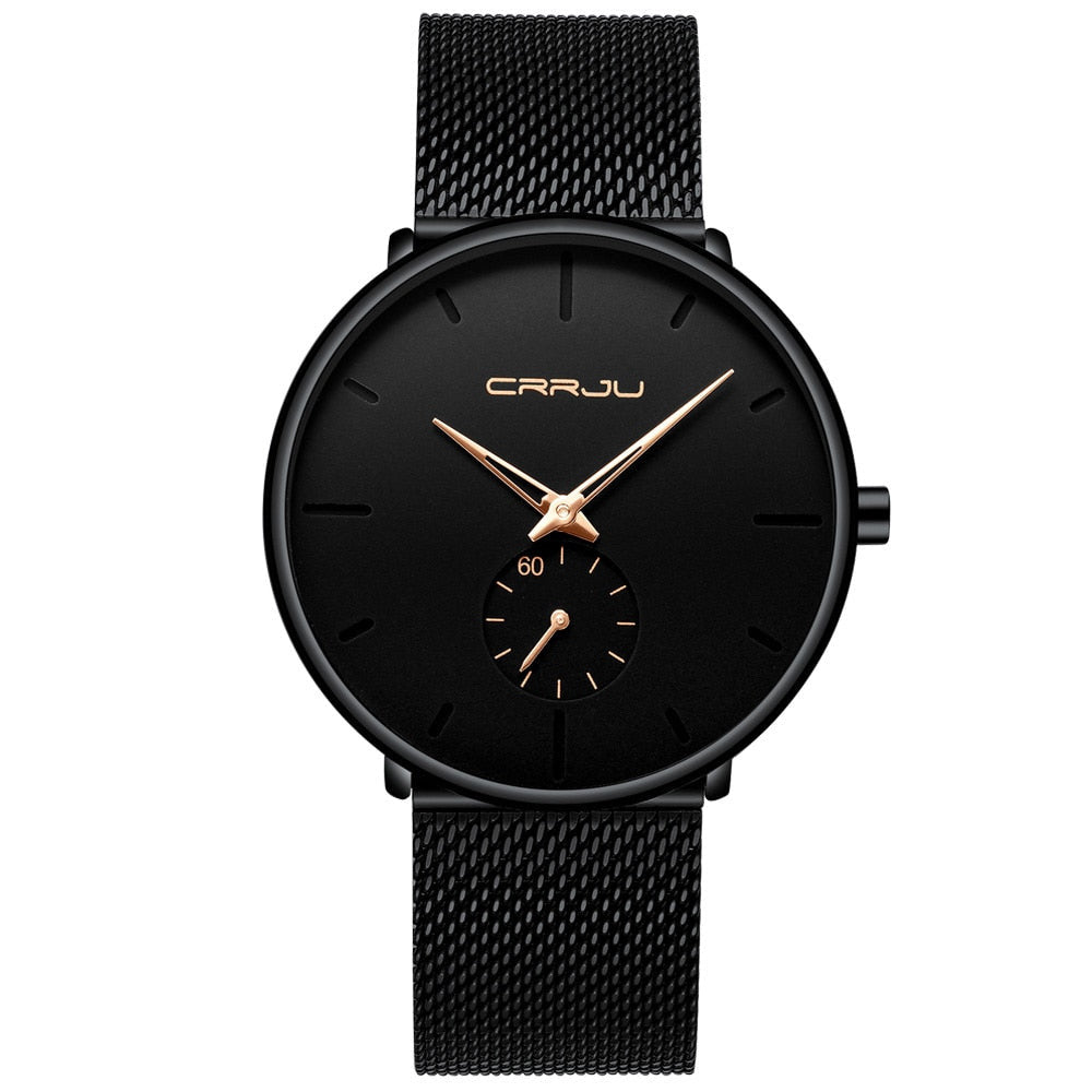 Sneaked - Montre design noir aiguille de couleur - Sneaked