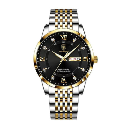 Montre homme acier style luxe