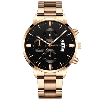 Montre homme en acier inoxydable de luxe - Quartz