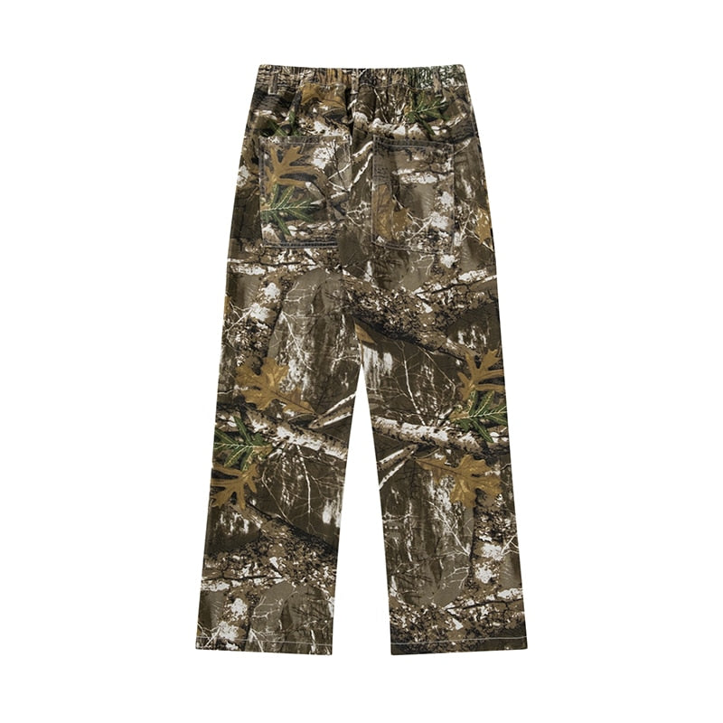 SNEAKED - PANTALON CARGO DROIT CAMO MILITAIRE - Sneaked