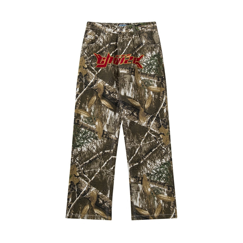 SNEAKED - PANTALON CARGO DROIT CAMO MILITAIRE - Sneaked