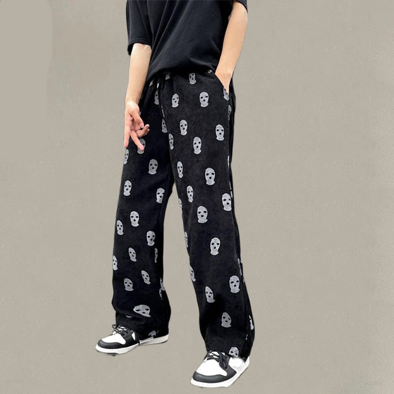 Sneaked - Pantalon jogging droit motif gangster